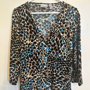 Chico's Multicolor Abstract Print Top